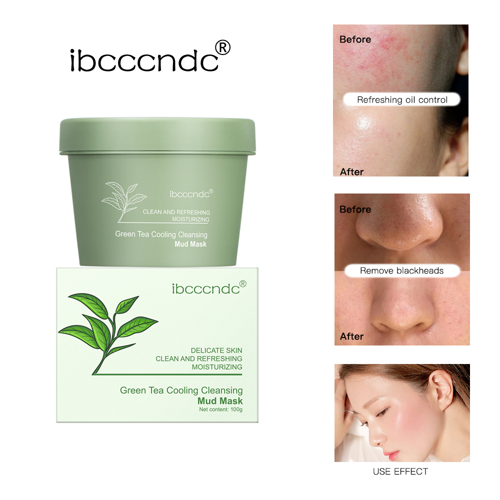 Green Tea Mud Mask Natural Ski - Green Tea Cleansing Clay Mask recension och pris