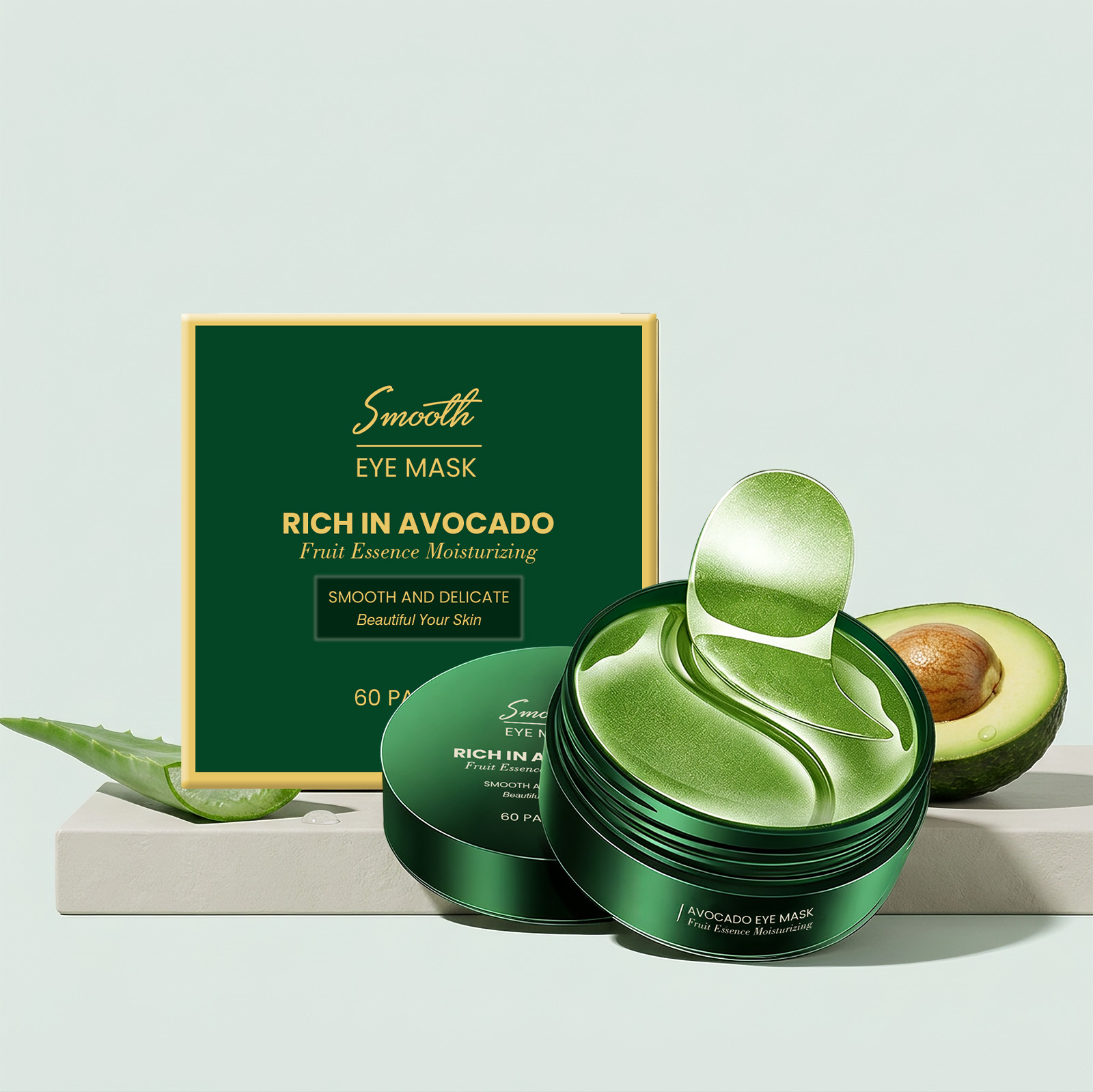 60Pcs Avocado Collagen Eye Mas - Collagen Under Eye Patches recension och pris