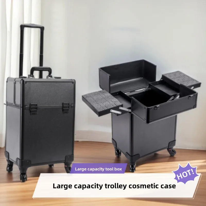 Rolling Cosmetic Luggage Organ - Nail Art recension och pris