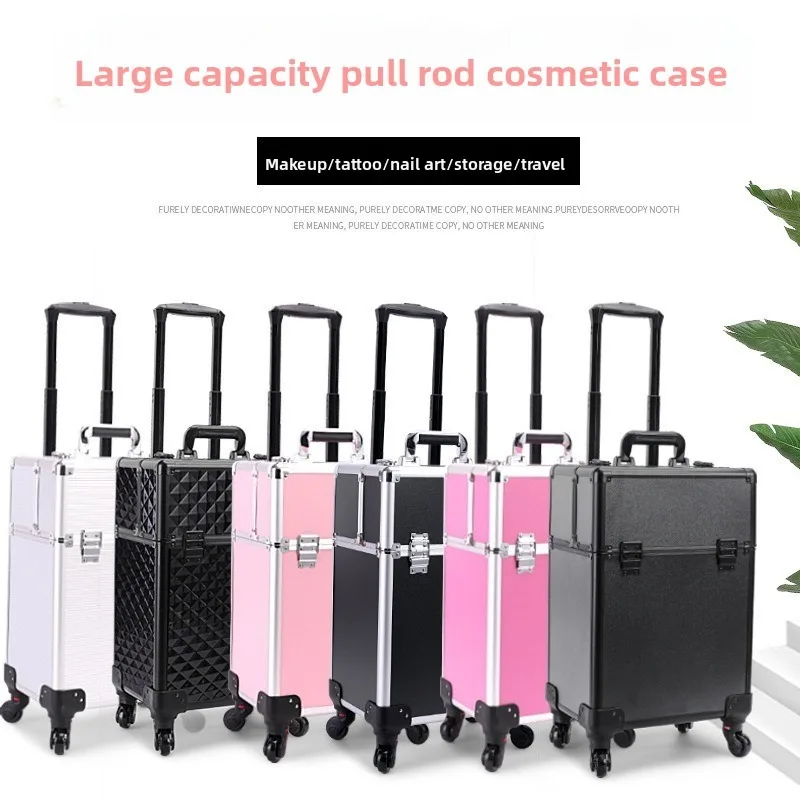 Rolling Cosmetic Luggage Organ - Nail Art recension och pris